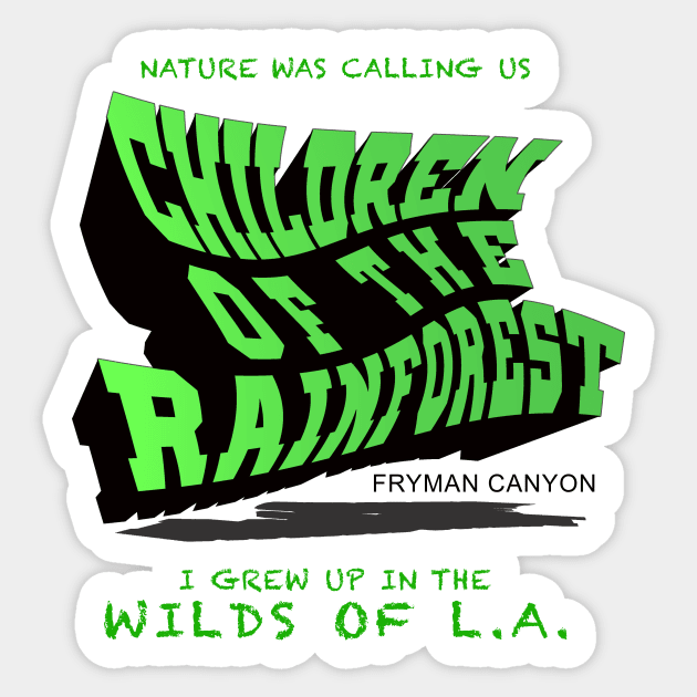 Wilds of L.A. Sticker by BobbyDoran